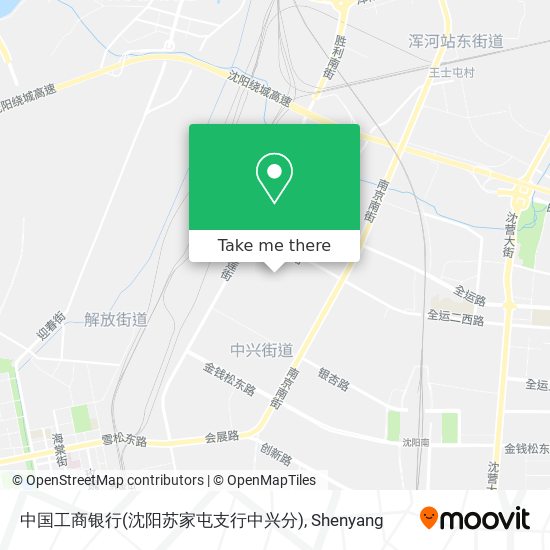 中国工商银行(沈阳苏家屯支行中兴分) map