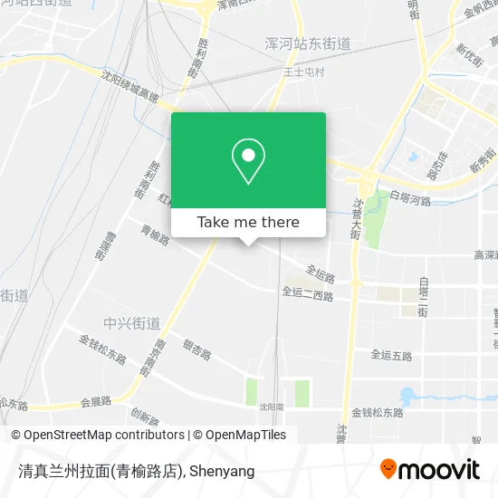 清真兰州拉面(青榆路店) map