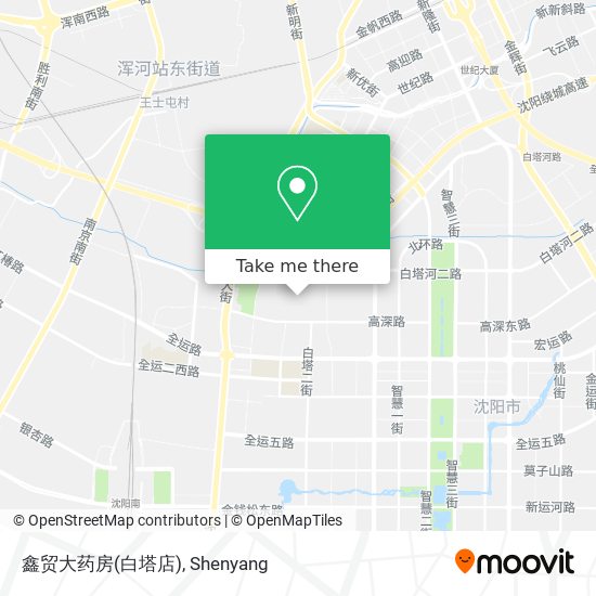 鑫贸大药房(白塔店) map