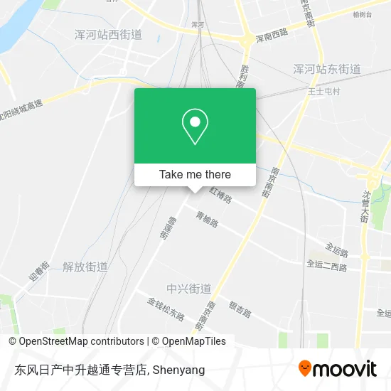 东风日产中升越通专营店 map