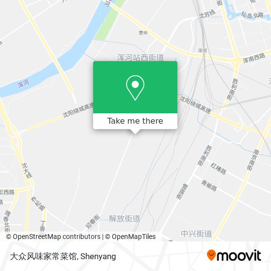 大众风味家常菜馆 map