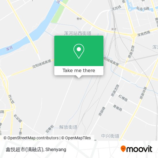 鑫悦超市(满融店) map