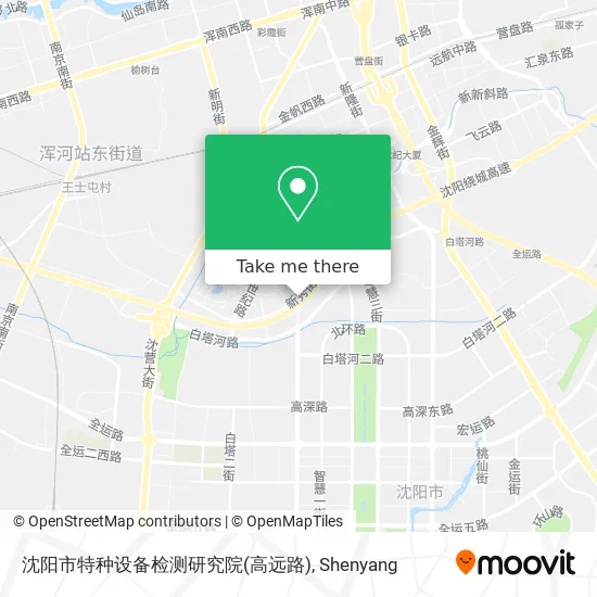 沈阳市特种设备检测研究院(高远路) map