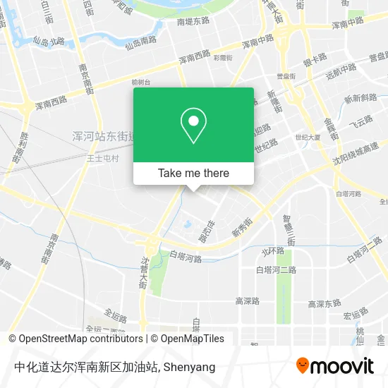 中化道达尔浑南新区加油站 map