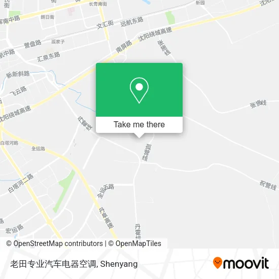 老田专业汽车电器空调 map