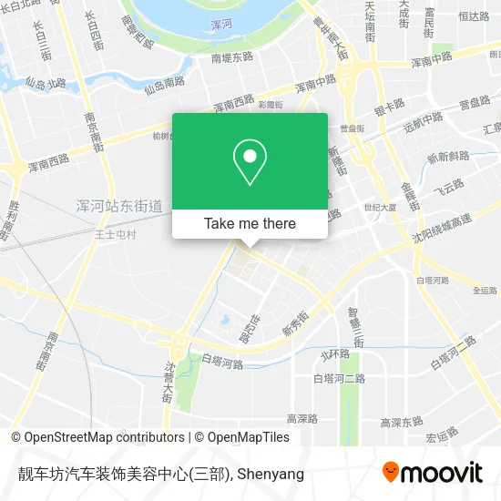 靓车坊汽车装饰美容中心(三部) map