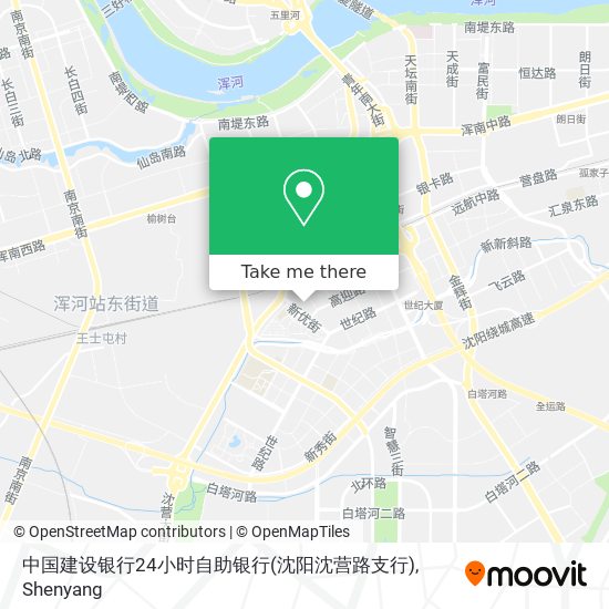 中国建设银行24小时自助银行(沈阳沈营路支行) map