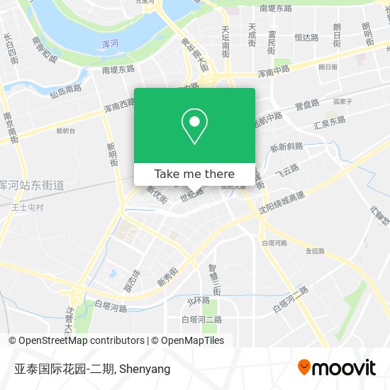 亚泰国际花园-二期 map