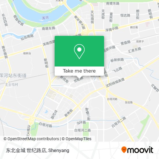 东北金城 世纪路店 map