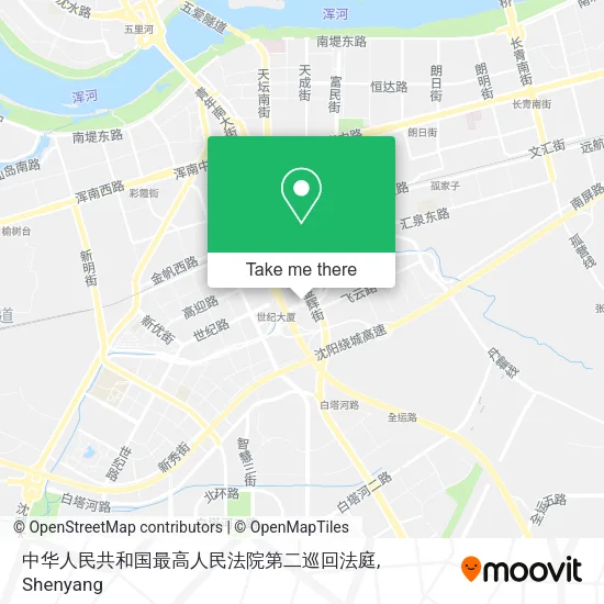 中华人民共和国最高人民法院第二巡回法庭 map