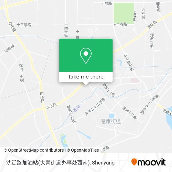 沈辽路加油站(大青街道办事处西南) map
