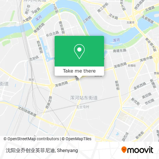 沈阳业乔创业英菲尼迪 map