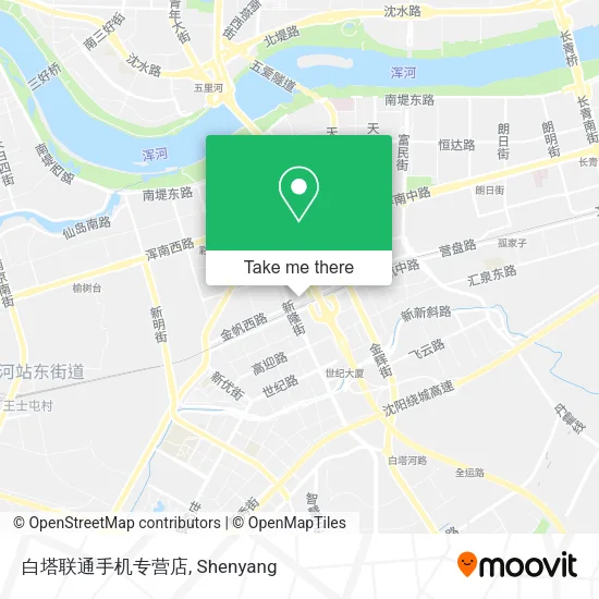 白塔联通手机专营店 map