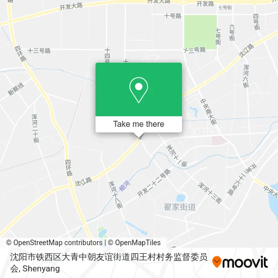沈阳市铁西区大青中朝友谊街道四王村村务监督委员会 map