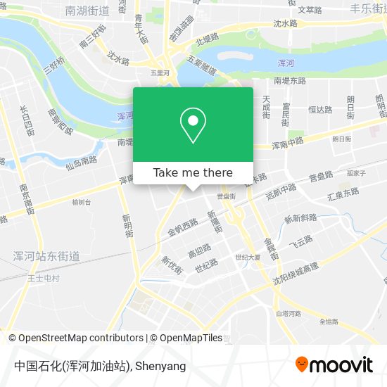 中国石化(浑河加油站) map