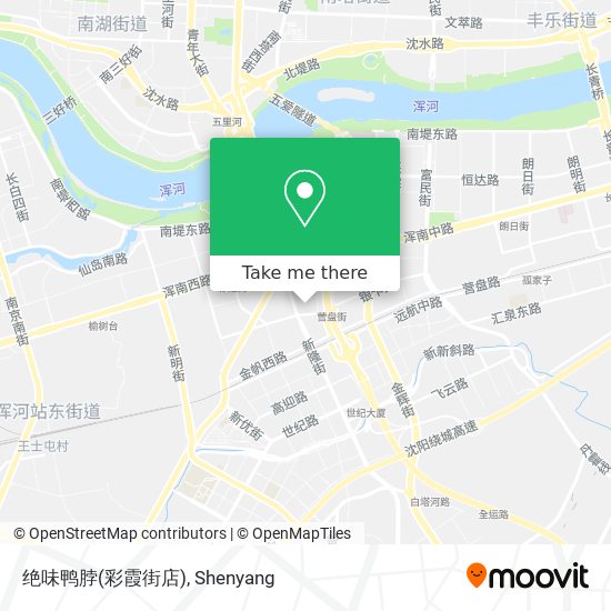 绝味鸭脖(彩霞街店) map