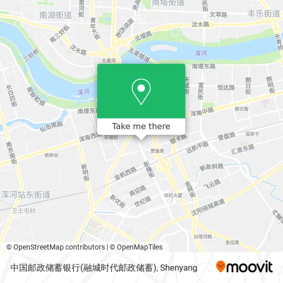 中国邮政储蓄银行(融城时代邮政储蓄) map