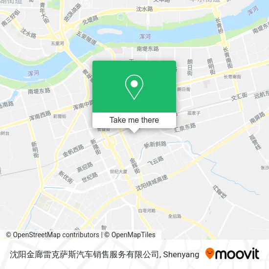 沈阳金廊雷克萨斯汽车销售服务有限公司 map