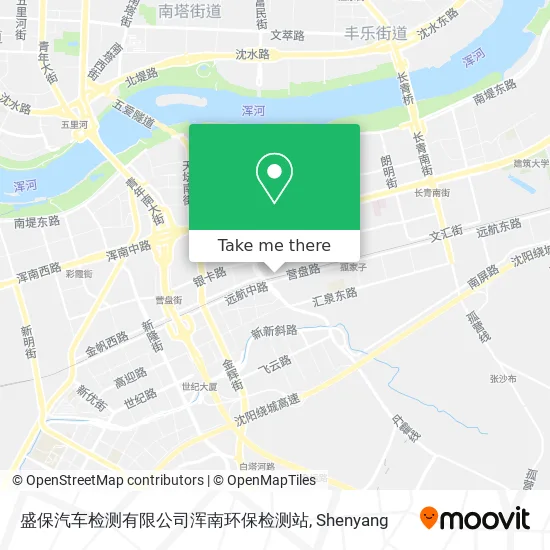 盛保汽车检测有限公司浑南环保检测站 map