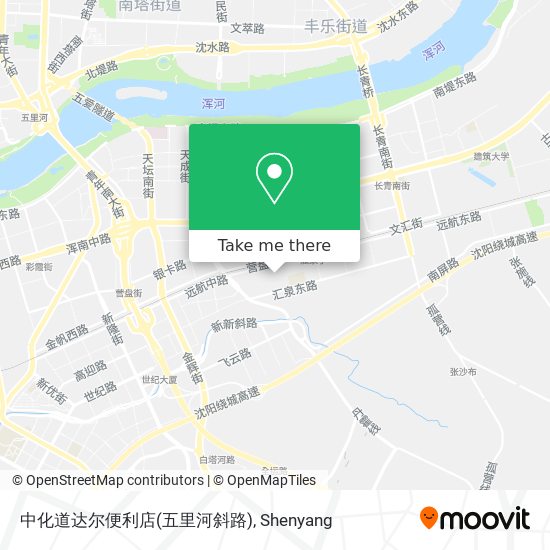 中化道达尔便利店(五里河斜路) map