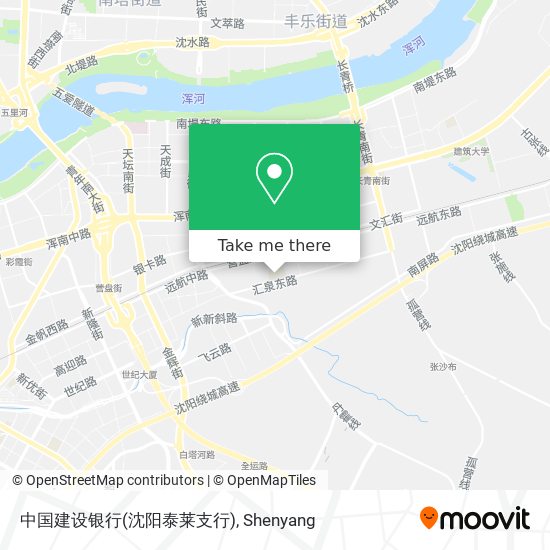 中国建设银行(沈阳泰莱支行) map
