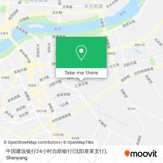 中国建设银行24小时自助银行(沈阳泰莱支行) map
