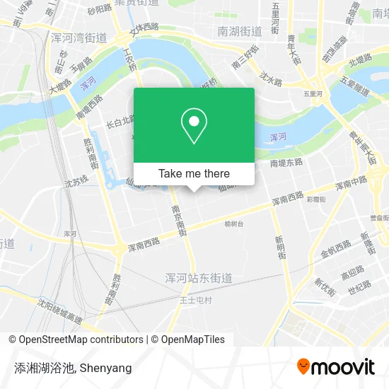 添湘湖浴池 map