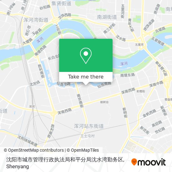 沈阳市城市管理行政执法局和平分局沈水湾勤务区 map