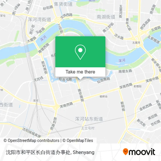 沈阳市和平区长白街道办事处 map