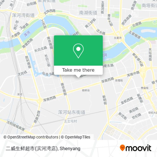 二威生鲜超市(滨河湾店) map