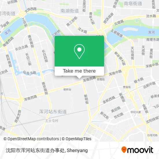 沈阳市浑河站东街道办事处 map