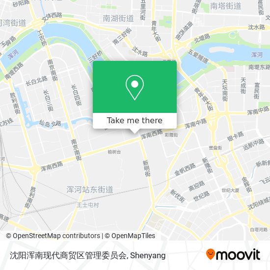 沈阳浑南现代商贸区管理委员会 map