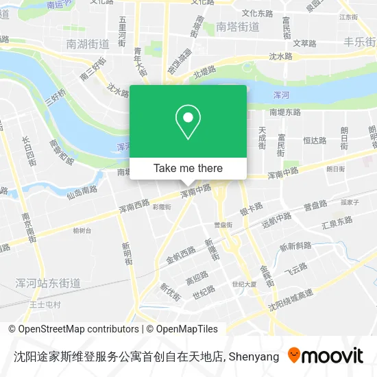 沈阳途家斯维登服务公寓首创自在天地店 map