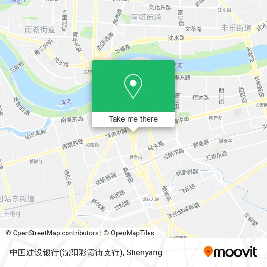 中国建设银行(沈阳彩霞街支行) map