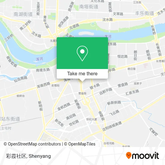 彩霞社区 map