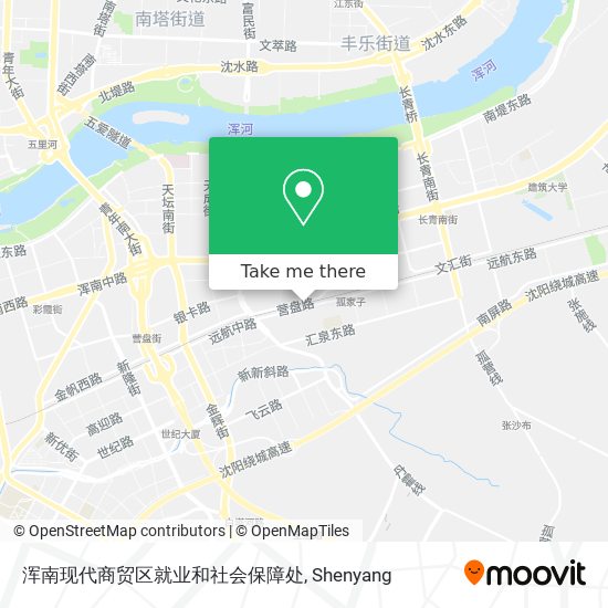 浑南现代商贸区就业和社会保障处 map