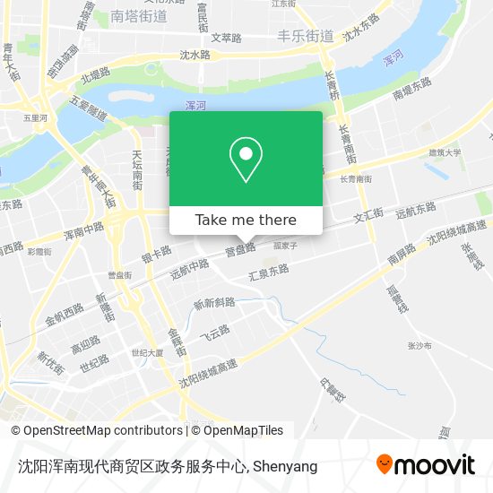 沈阳浑南现代商贸区政务服务中心 map