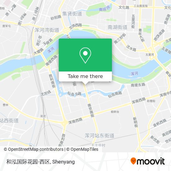 和泓国际花园-西区 map
