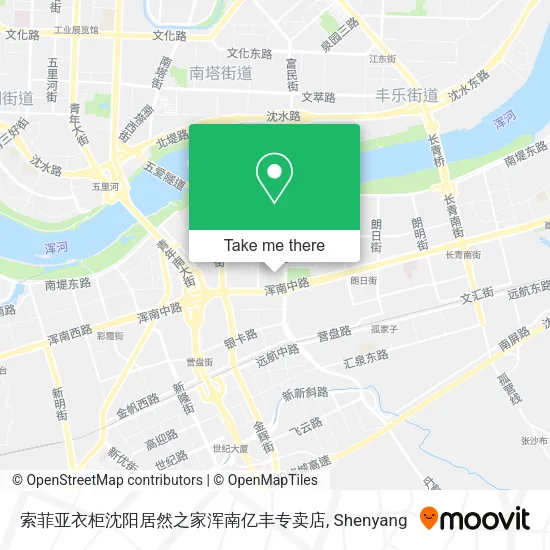 索菲亚衣柜沈阳居然之家浑南亿丰专卖店 map