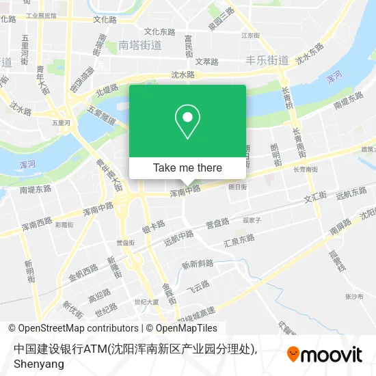 中国建设银行ATM(沈阳浑南新区产业园分理处) map