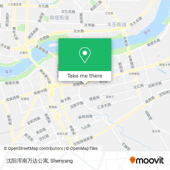 沈阳浑南万达公寓 map