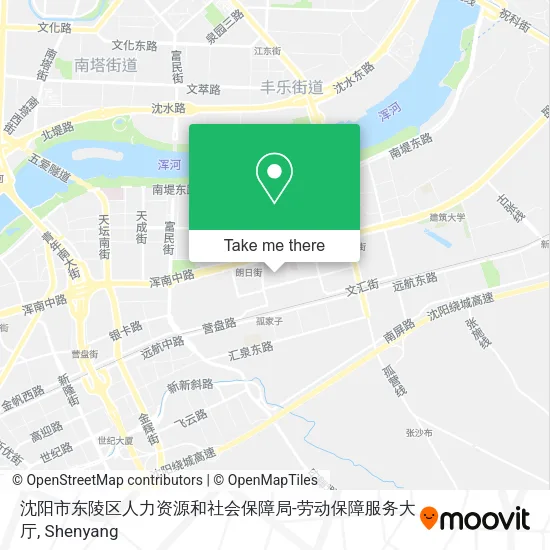 沈阳市东陵区人力资源和社会保障局-劳动保障服务大厅 map