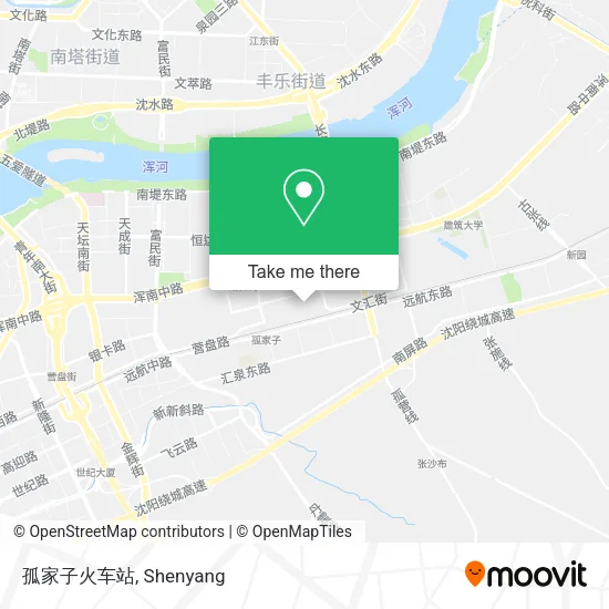 孤家子火车站 map