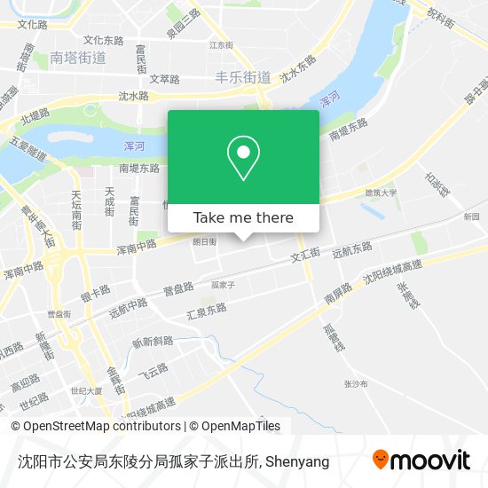 沈阳市公安局东陵分局孤家子派出所 map