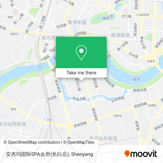 安杰玛国际SPA会所(长白店) map