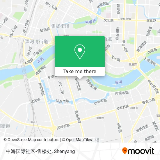 中海国际社区-售楼处 map