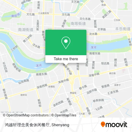 鸿越轩理念美食休闲餐厅 map