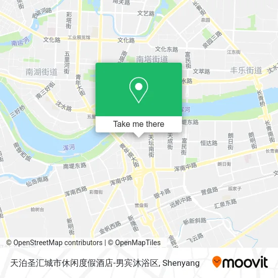 天泊圣汇城市休闲度假酒店-男宾沐浴区 map