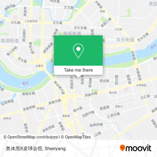 奥体黑8桌球会馆 map