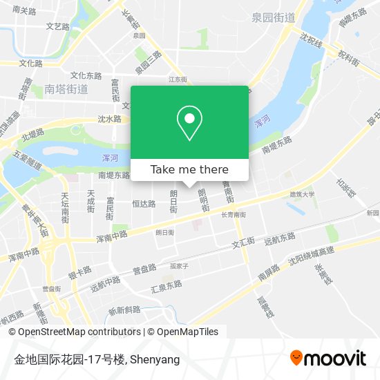 金地国际花园-17号楼 map
